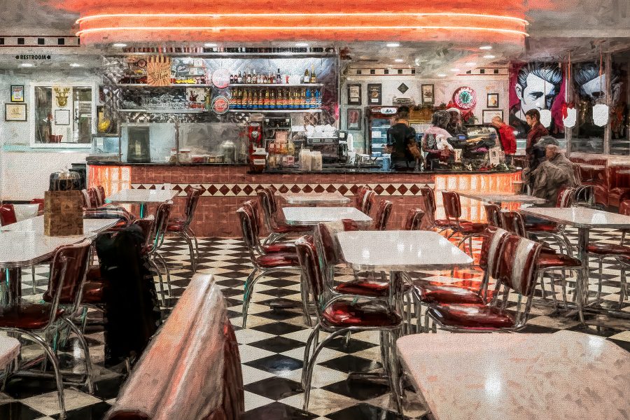 Rick's Diner for Night Hawks - Lucille Van-Ommering