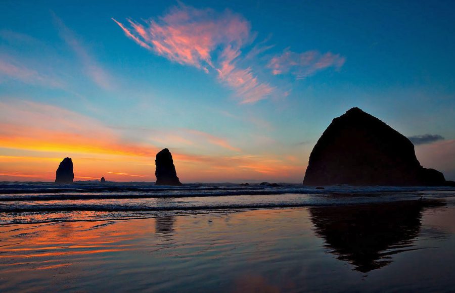 Sunset on Cannon Beach - Julius Kovatch