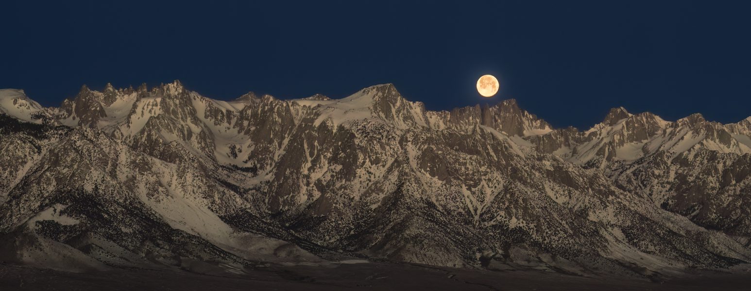 Moonset near Mt. Whitney - Pat Honeycutt