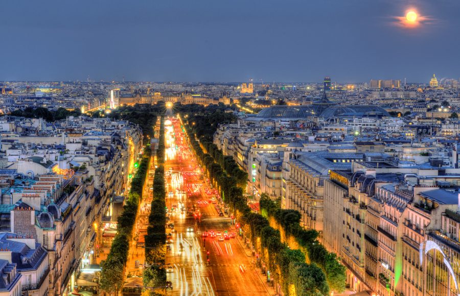 Champs Elysee and Notre Dame from Arc de Triomphe - Doug Arnold