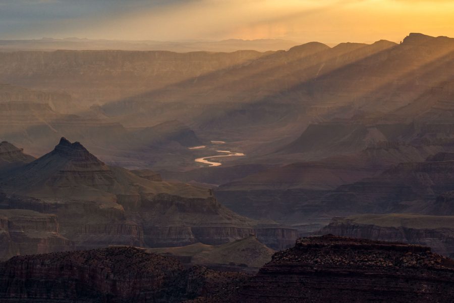 Rays of Sunrise Over the Colorado River - Jan Lightfoot