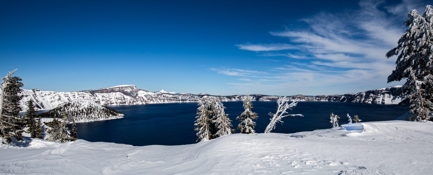 Crater Lake NP Oregon After Fresh Snow Fall - Leonard James