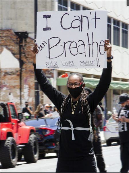 Silent Protestor During George Floyd March - Donna Sturla