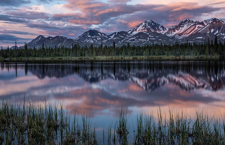 Twilight Time Talkeetna Mountain Range Alaska - Jim Berger