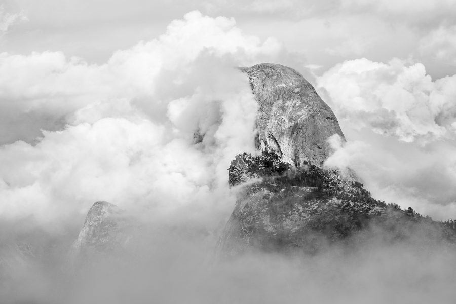 Fog on the Face of Half Dome - Aaron Vizzini