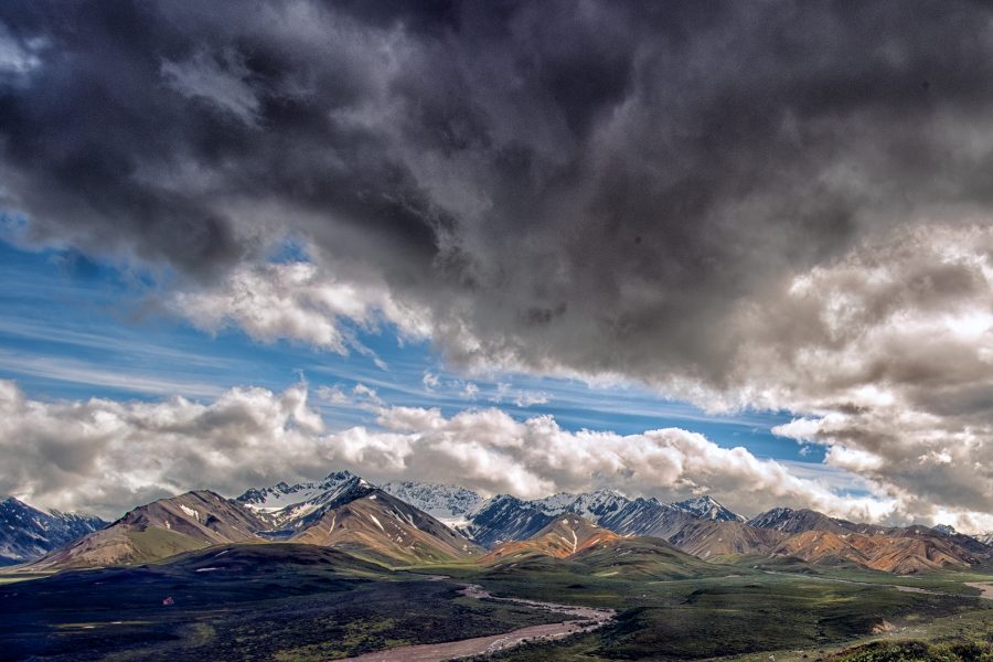 Storm clouds over The Polychrome - Trish Kness