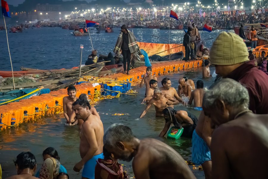 Bathing in the Ganges Kumbh Mela Festival India - Don Goldman