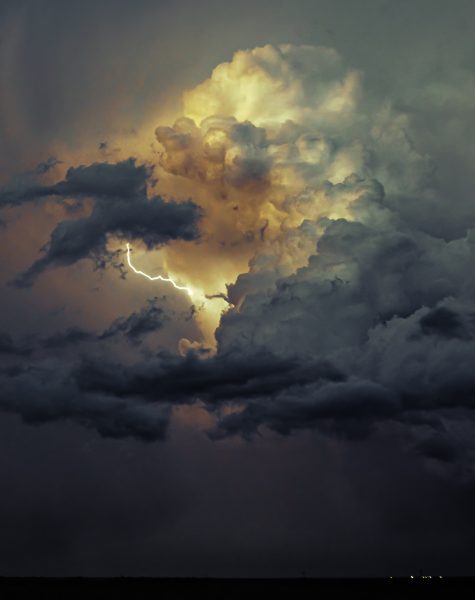 Cloud Lightning Western Kansas - Don Goldman