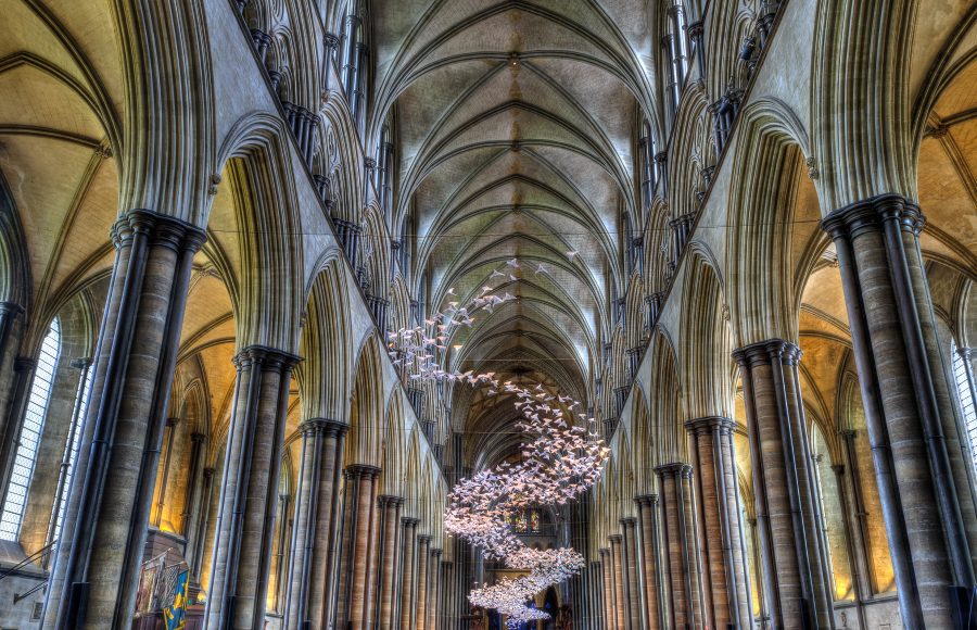 Origami Mobile in Salisbury Cathedral - Doug Arnold