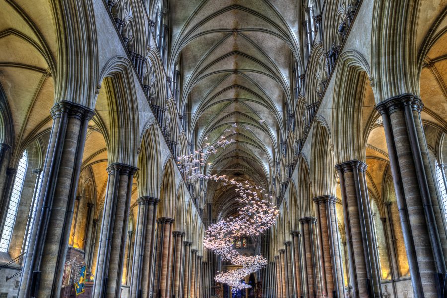 Origami Mobile in Salisbury Cathedral - Doug Arnold