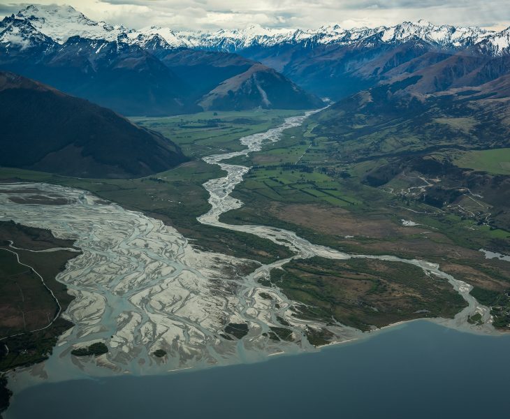 Southern Alps and Braided Rivers - Pat Honeycutt